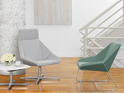 Wood Frame Slat Back-Upholstered Seat